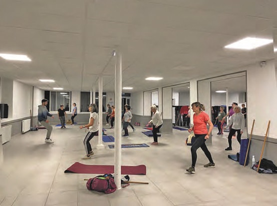 Cours de gymnastique à Neuvic